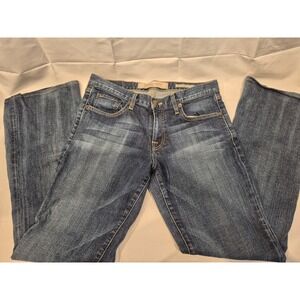 New York and Company Women's Flare Jeans Size 12 31 Blue Denim Y2k 2000s Style